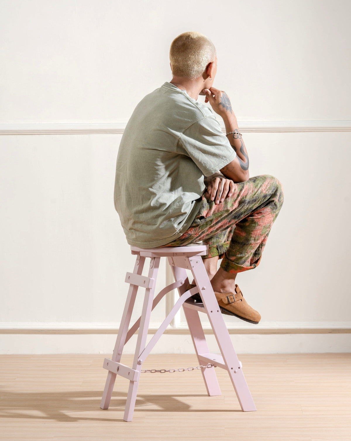 Bravo Step Ladder - Wooden Stool - Larkwood Furniture