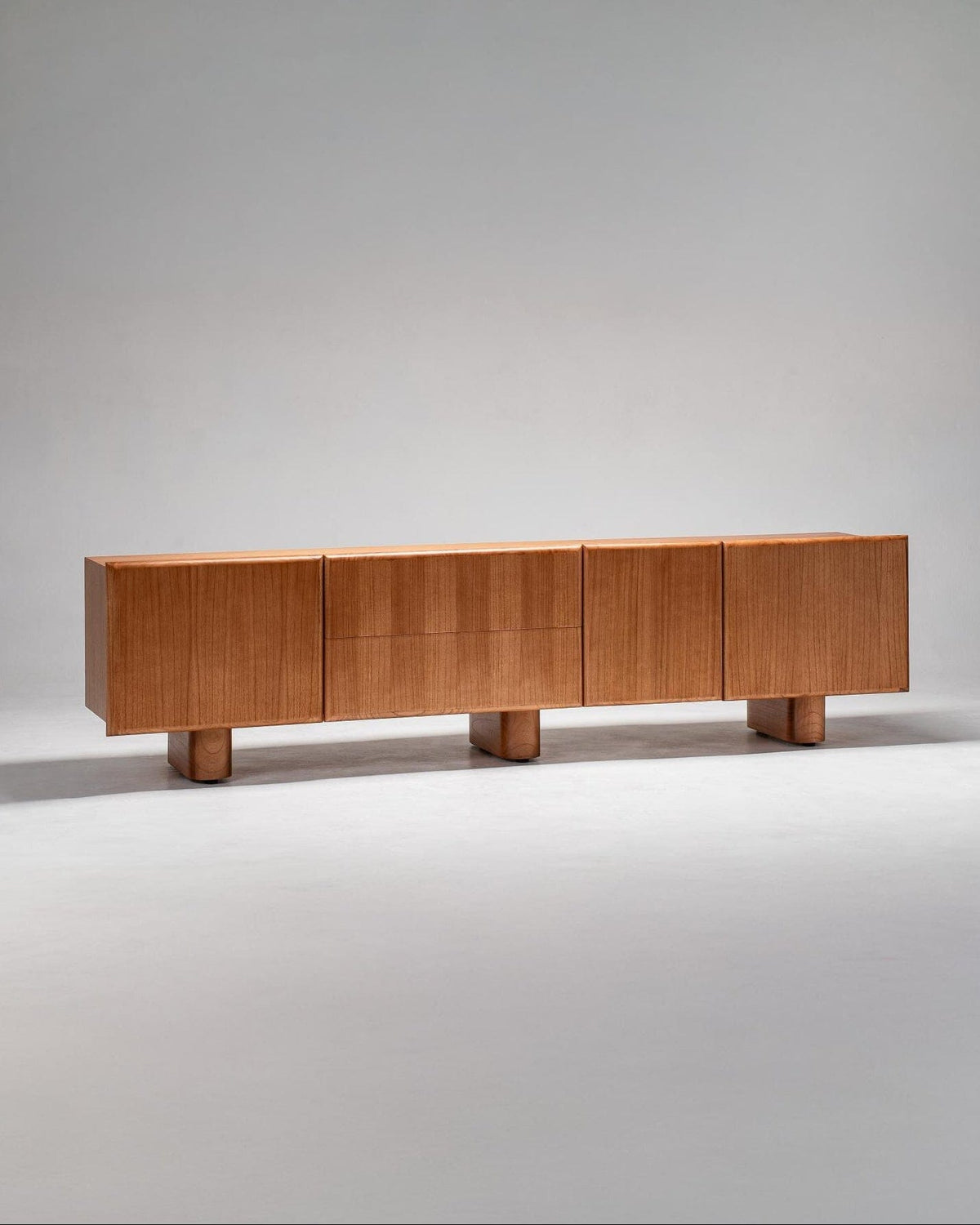 light wood entertainment unit