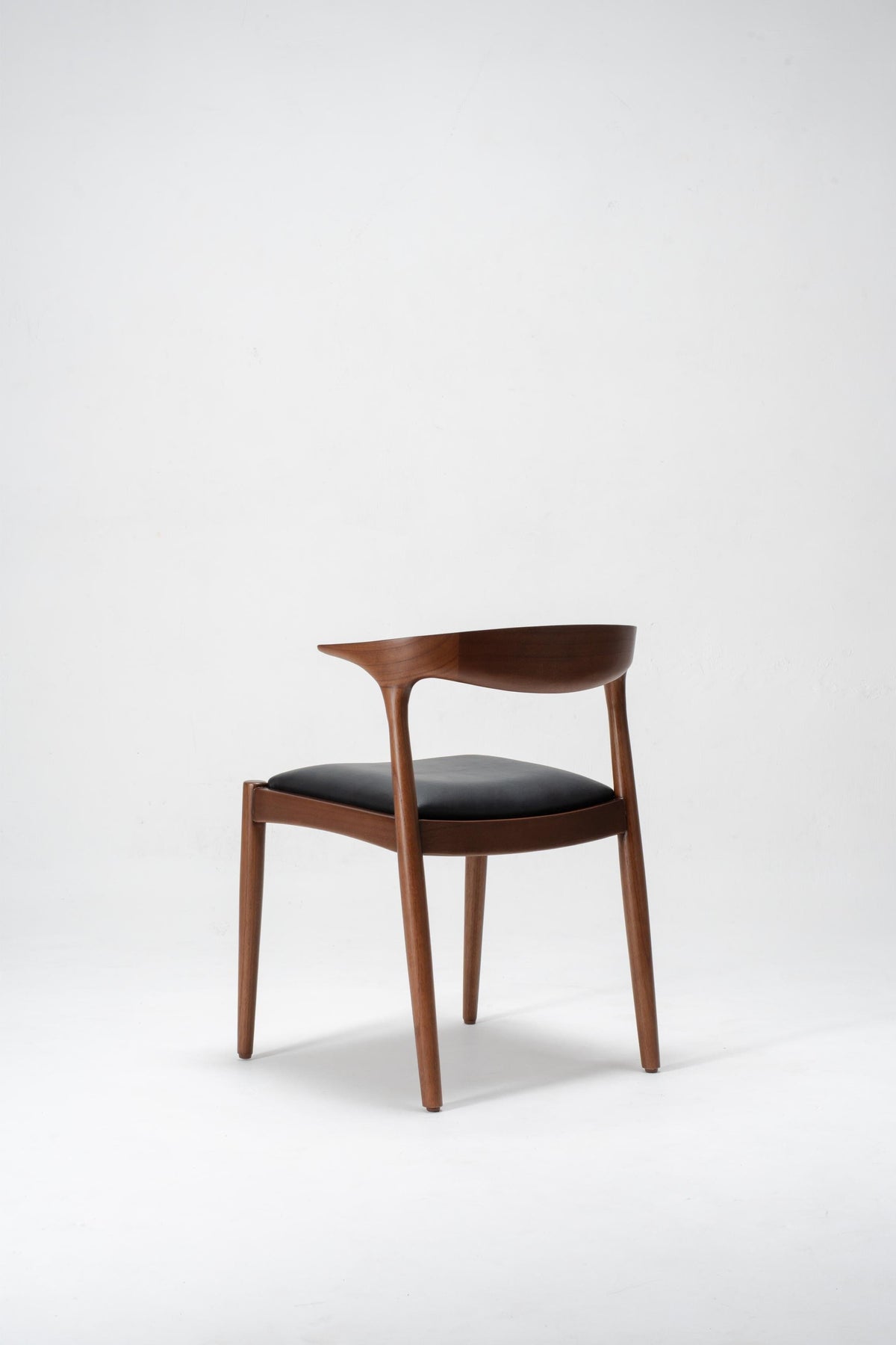 mid-century modern wooden dining chair