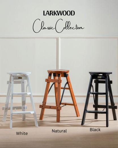 Bravo Step Ladder - Step Ladder - Teak and Mahogany - Larkwood Furniture
