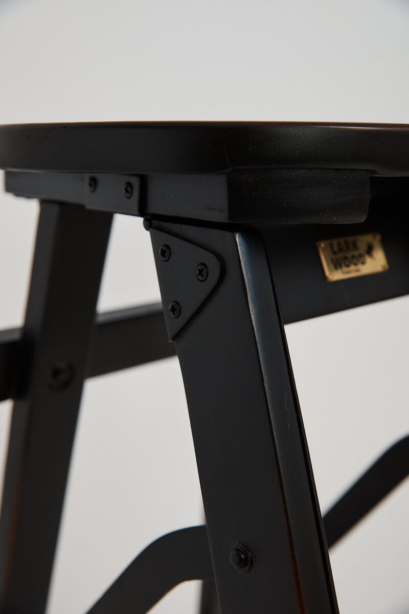 Bravo Step Ladder - Wooden Chair Foldable- Teak - Mahogany - Larkwood Furniture