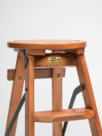 Bravo Step Ladder - Mahogany and Teak step ladder - Larkwood Furniture