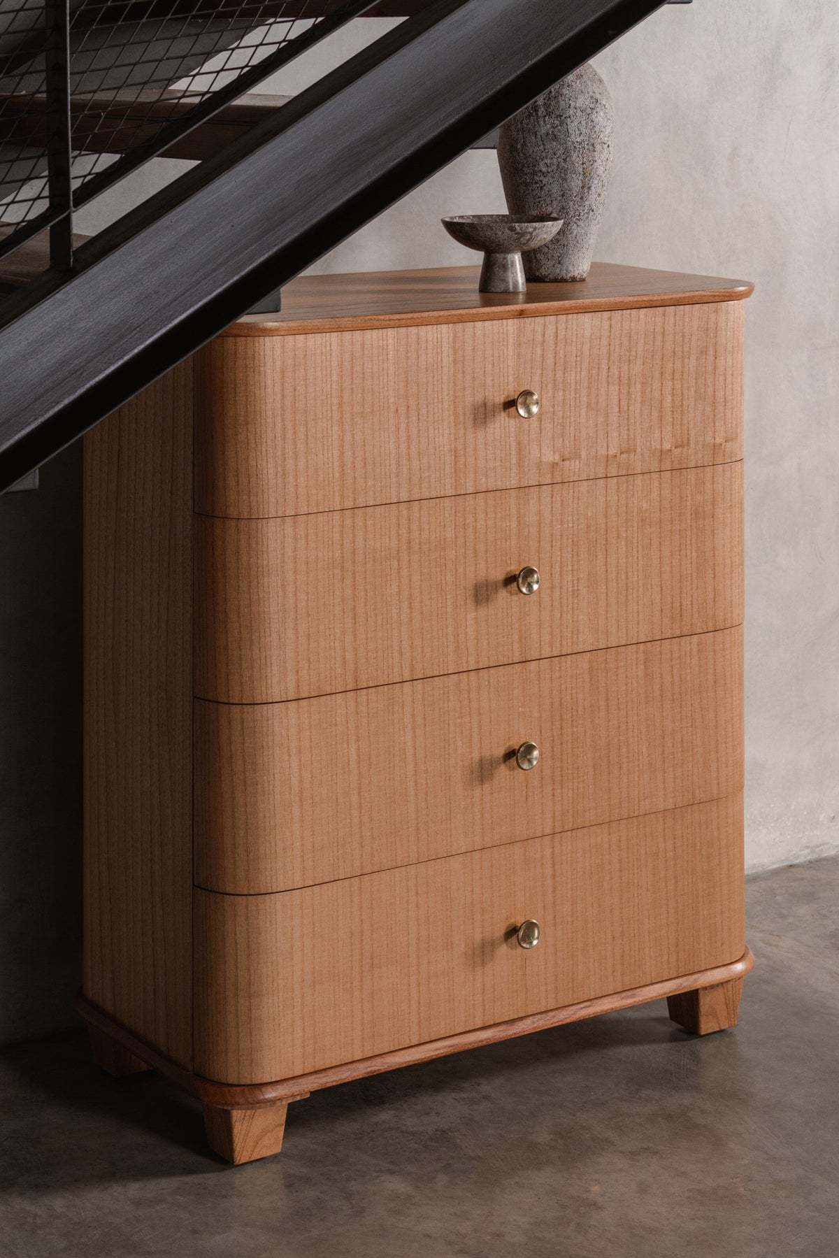 Carmellia Tall Chest of 4 Drawers