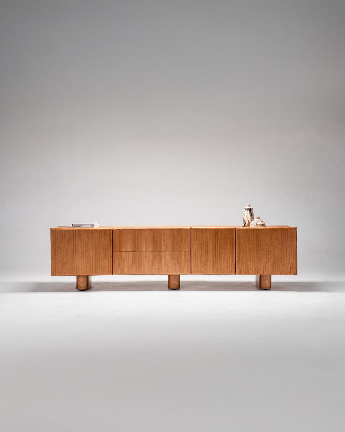 wooden entertainment unit