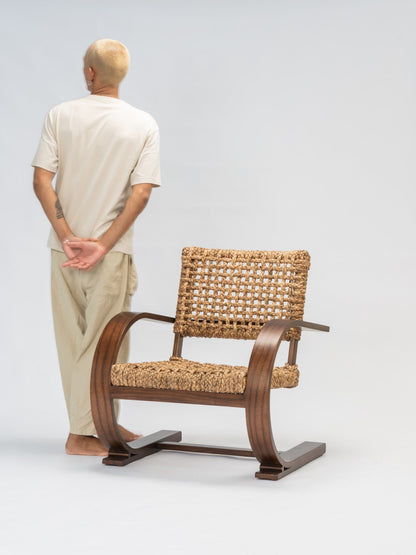 French Modernist Armchair - dark armchairs australia - Larkwood Furniture