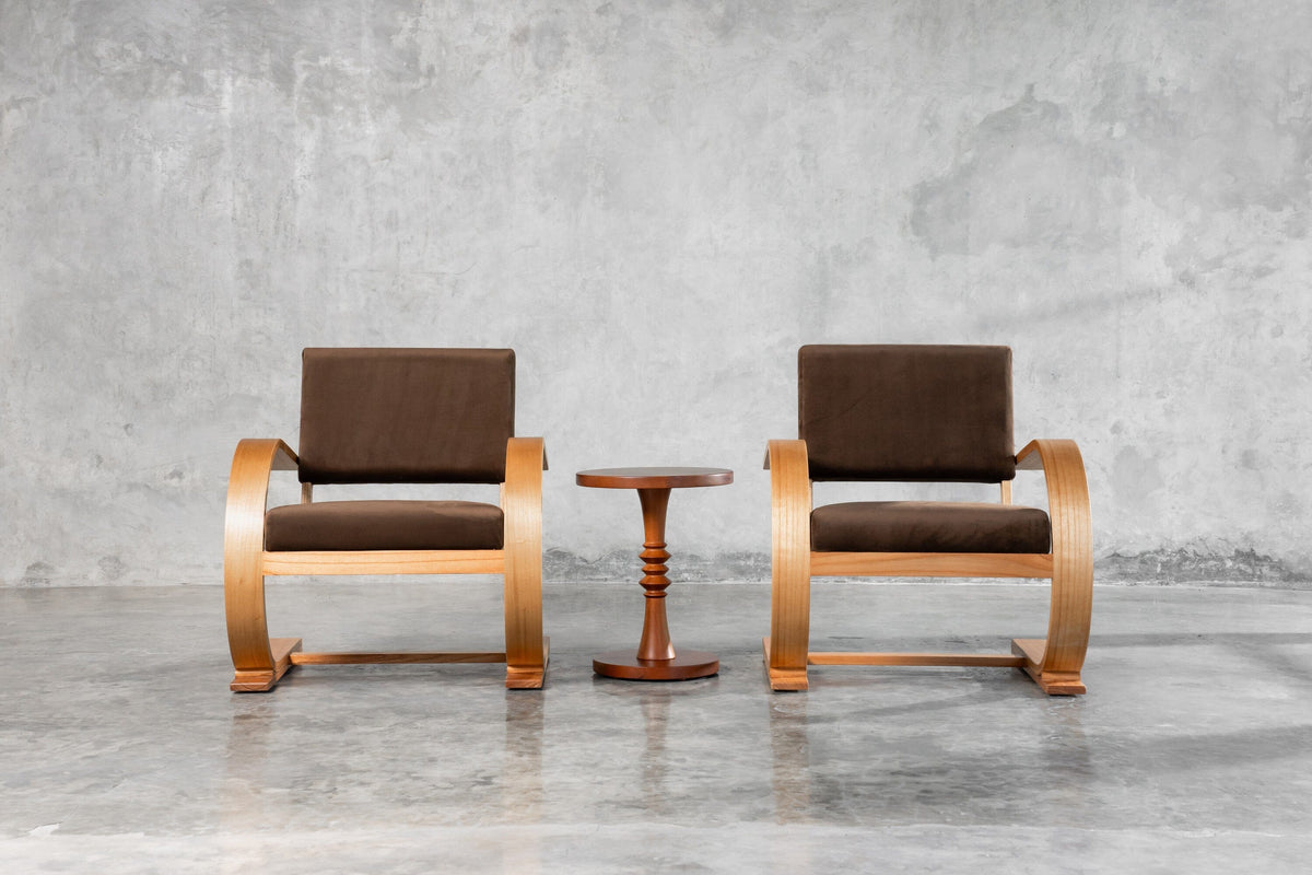 french modernist armhair - single armchair - larkwood furniture 