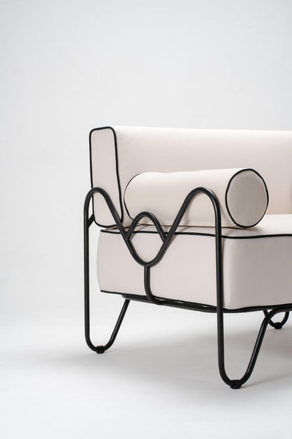 White outdoor furniture metal chairs