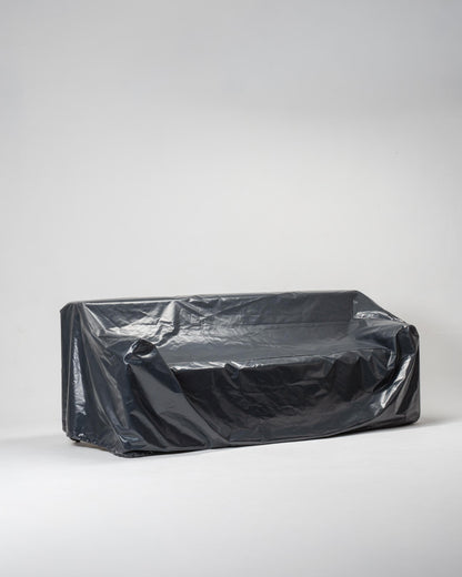 outdoor sofa with cover, 3 seater powder coated furniture