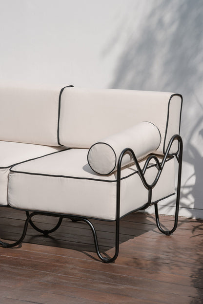white outdoor pool furniture