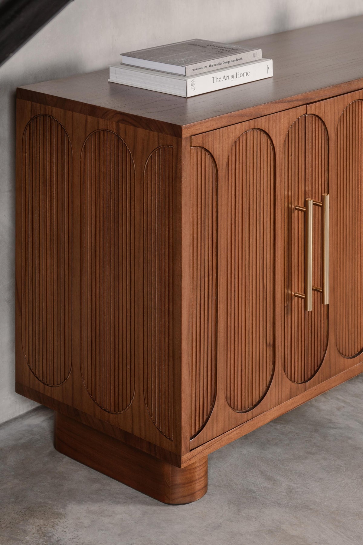 dark timber dining credenza furniture