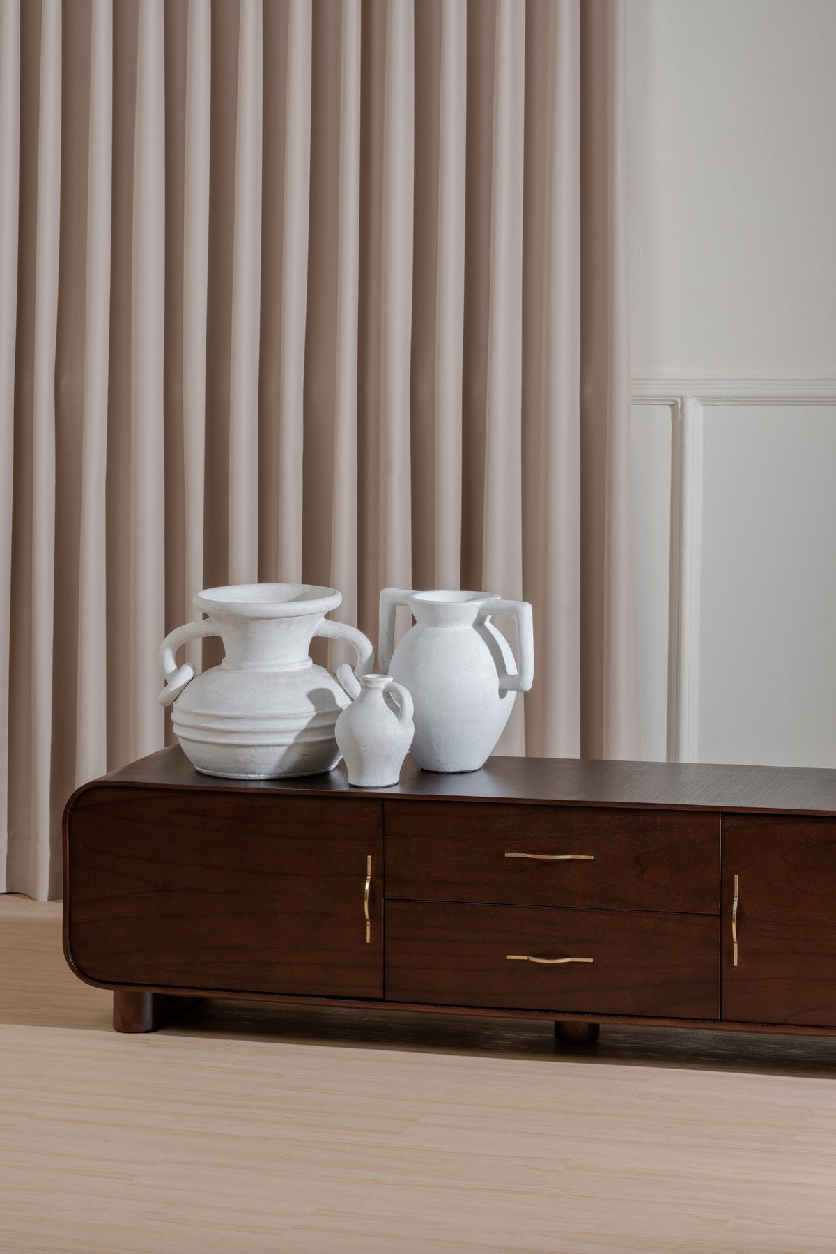 Marguerite TV console - Wooden TV Unit wIth Drawers - Larkwood Furniture