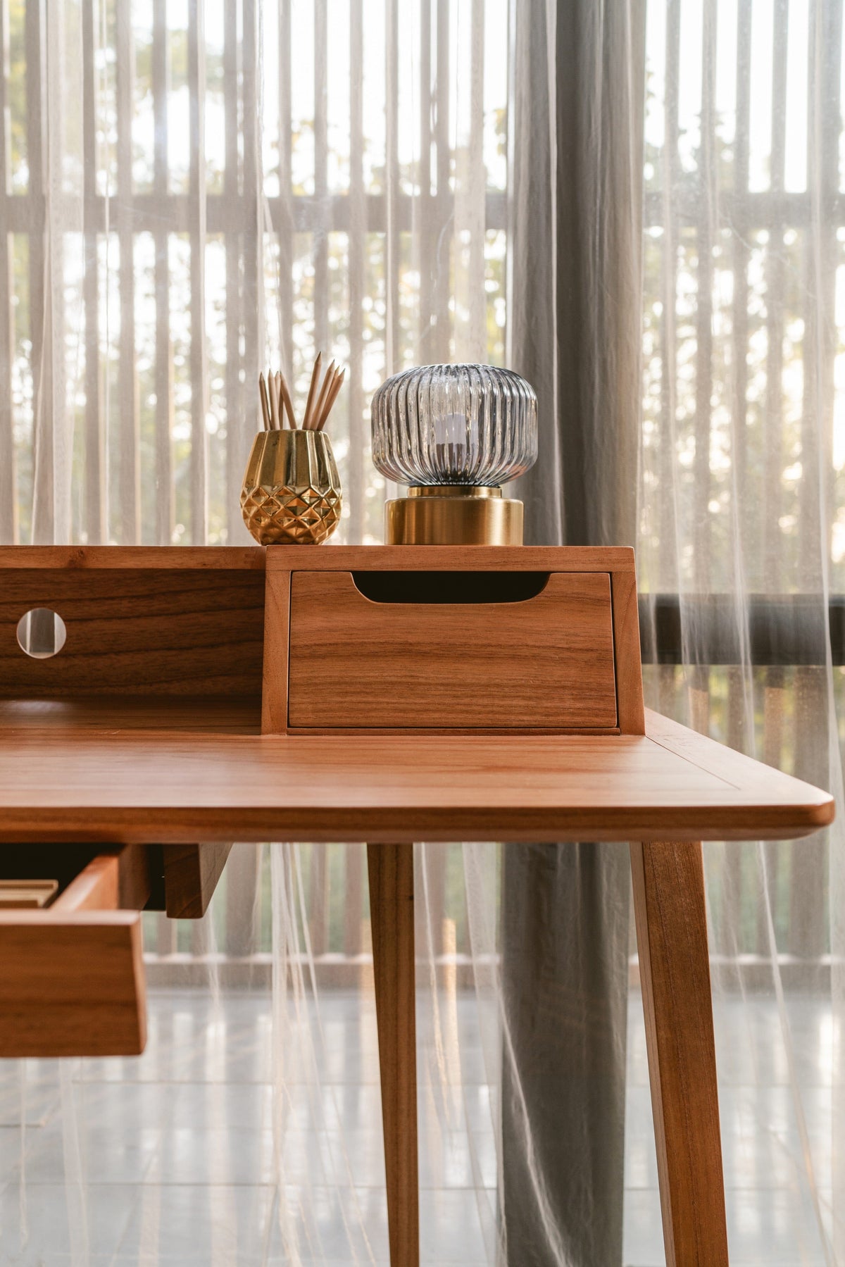 Royce Wooden Desk -solid wood desk - Larkwood Furniture