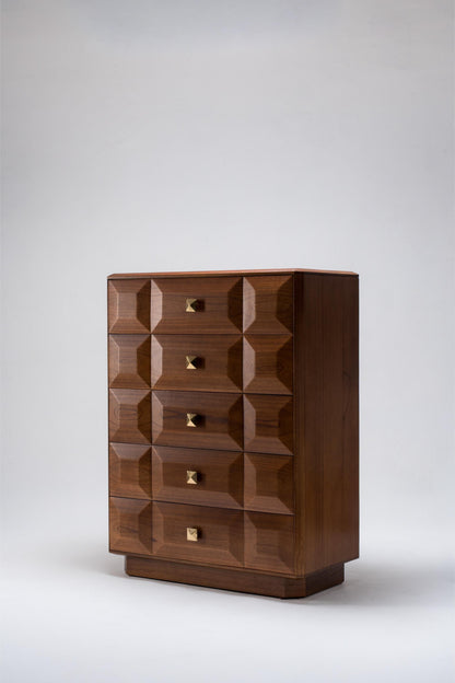 Verona Tall Chest of 5 Drawers