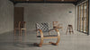 French Modernist Armchair - leather black woven arm chairs - Larkwood Furniture